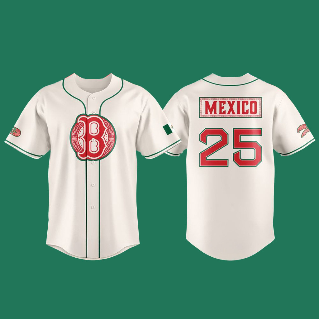 Boston Red Sox Mexican Celebration Night 2025 Baseball Jersey Gifts For Baseball Fans-1