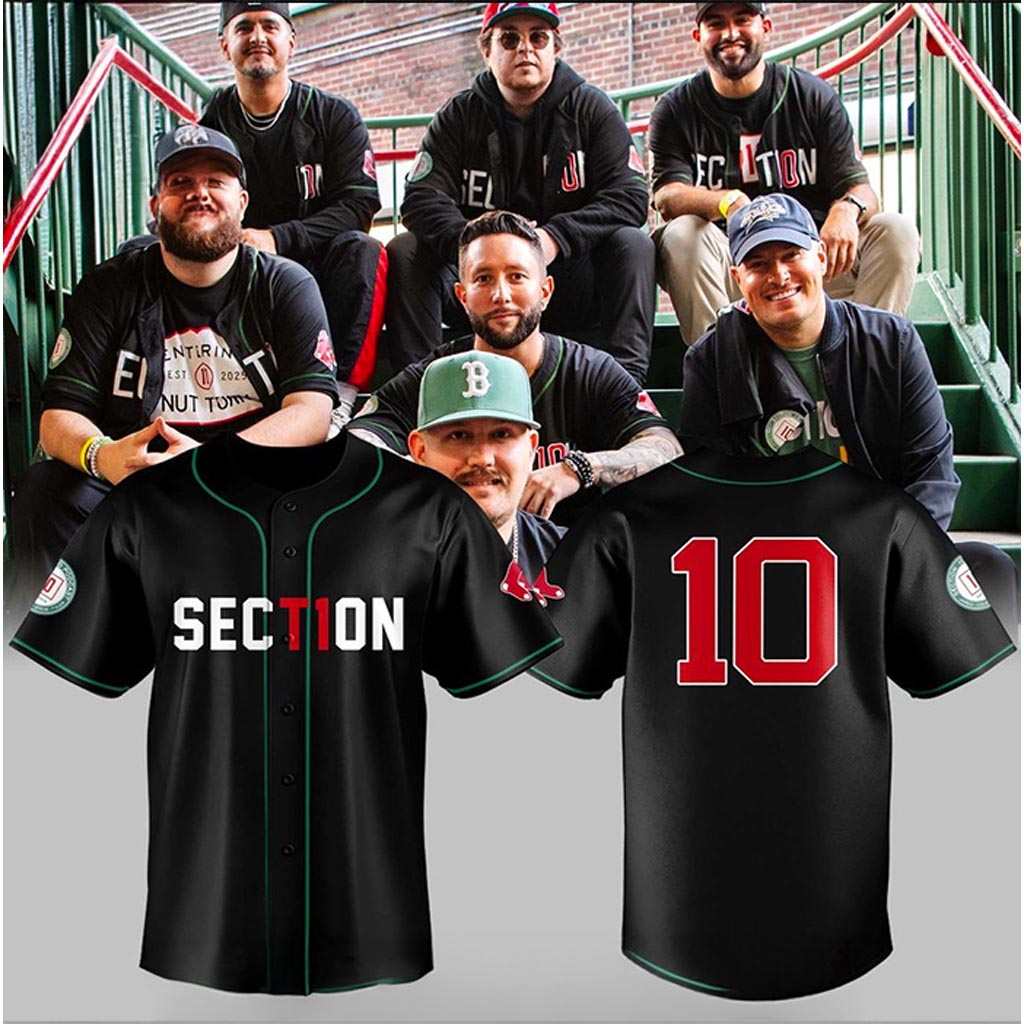 Boston Red Sox Section 10 Night Jersey Boston Red Sox Merch Cool Baseball Gifts-1