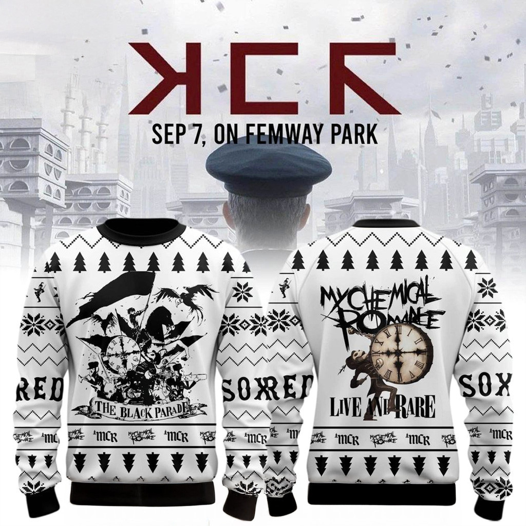 Boston Red Sox The Black Parade My Chemical Romance Sweatshirt Boston Red Sox Merch-1