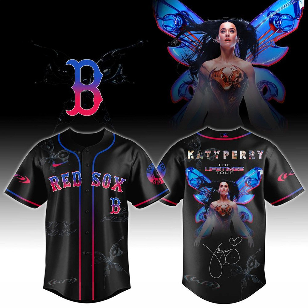 Boston Red Sox X Katy Perry The Lifetimes Tour 2025 Jersey Boston Red Sox Merch Gifts For Mom-1