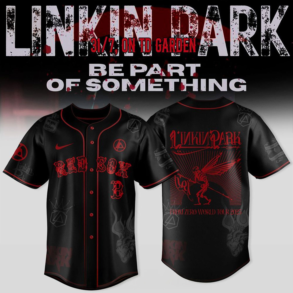 Boston Red Sox X Linkin Park From Zero World Tour 2025 Jersey Best Gifts For Baseball Lovers-1