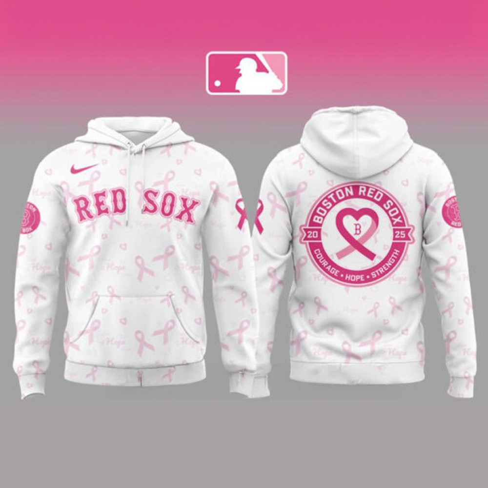Boston Red Sox x 2025 Cancer Awareness Night Special Hoodie Boston Red Sox Merch Fans Gifts-1