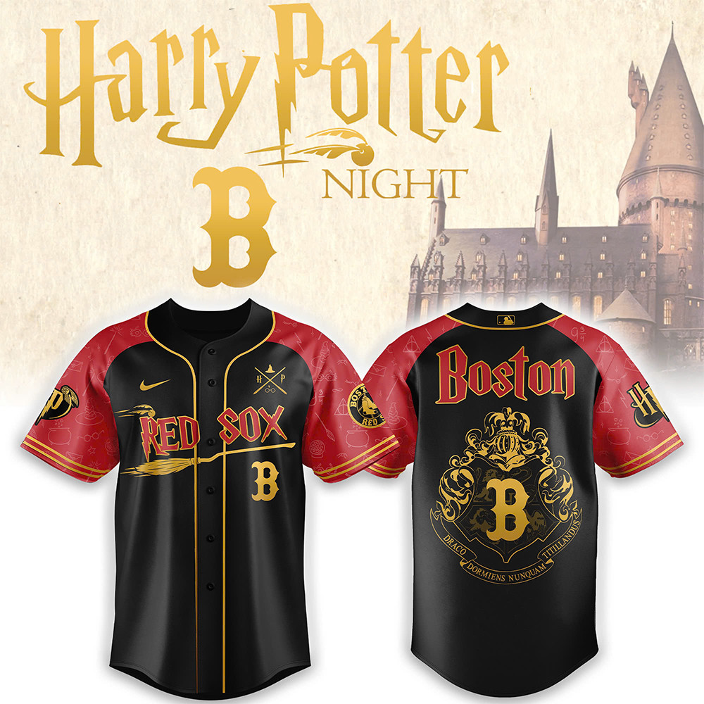 Boston Red Sox x Harry Potter Night Heritage Jersey Unique Gifts For Baseball Fans-1