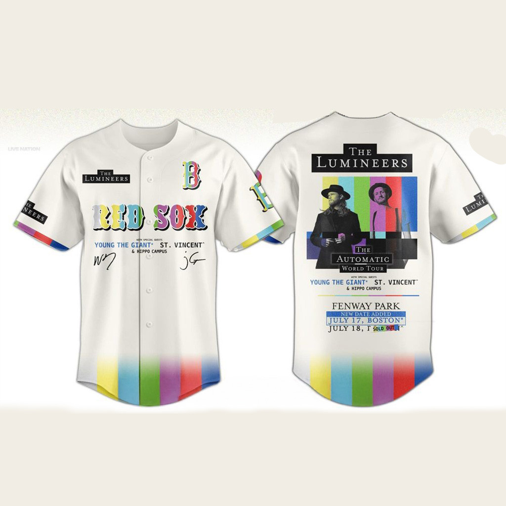 Boston Red Sox x The Lumineers 2025 Baseball Jersey Best Gifts For Dad-1 Boston Red Sox x The Lumineers 2025 Baseball Jersey Best Gifts For Dad-1