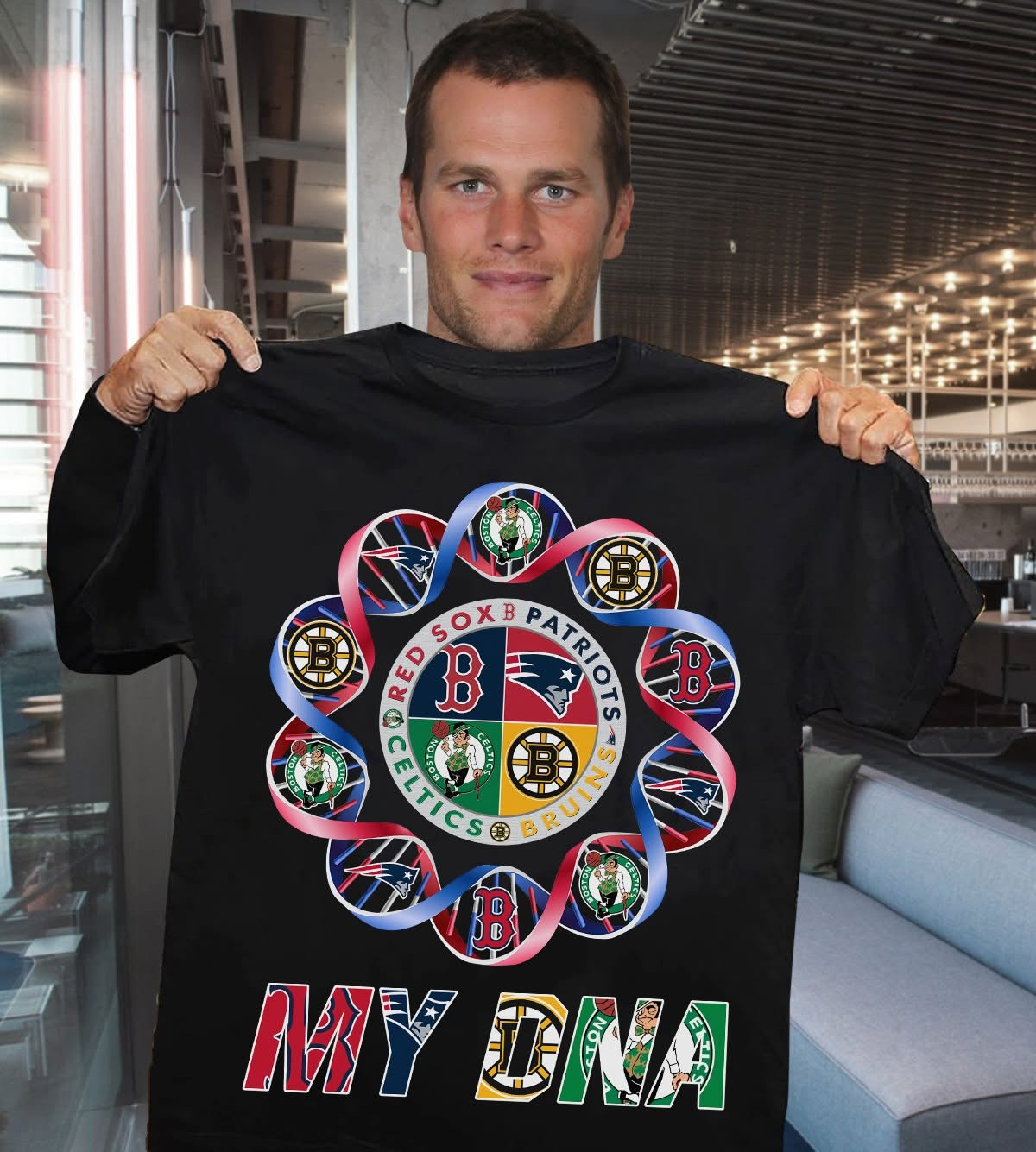 Boston Sport City Of Champions T-Shirt Father In Law Gifts Dad's Day-1