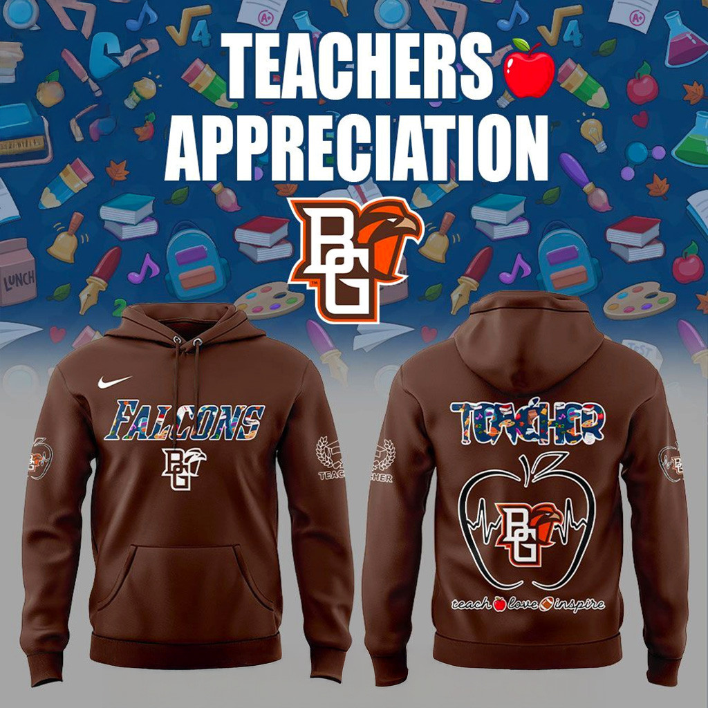 Bowling Green Teachers Appreciation 2025 Hoodie Falcons Merch Christmas Gifts For Football Fan-1