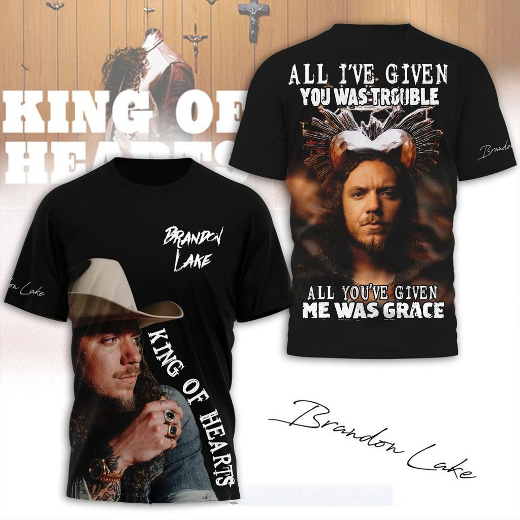 Brandon Lake King Of Hearts Tour 2025 Shirt Gifts For Music Fans-1