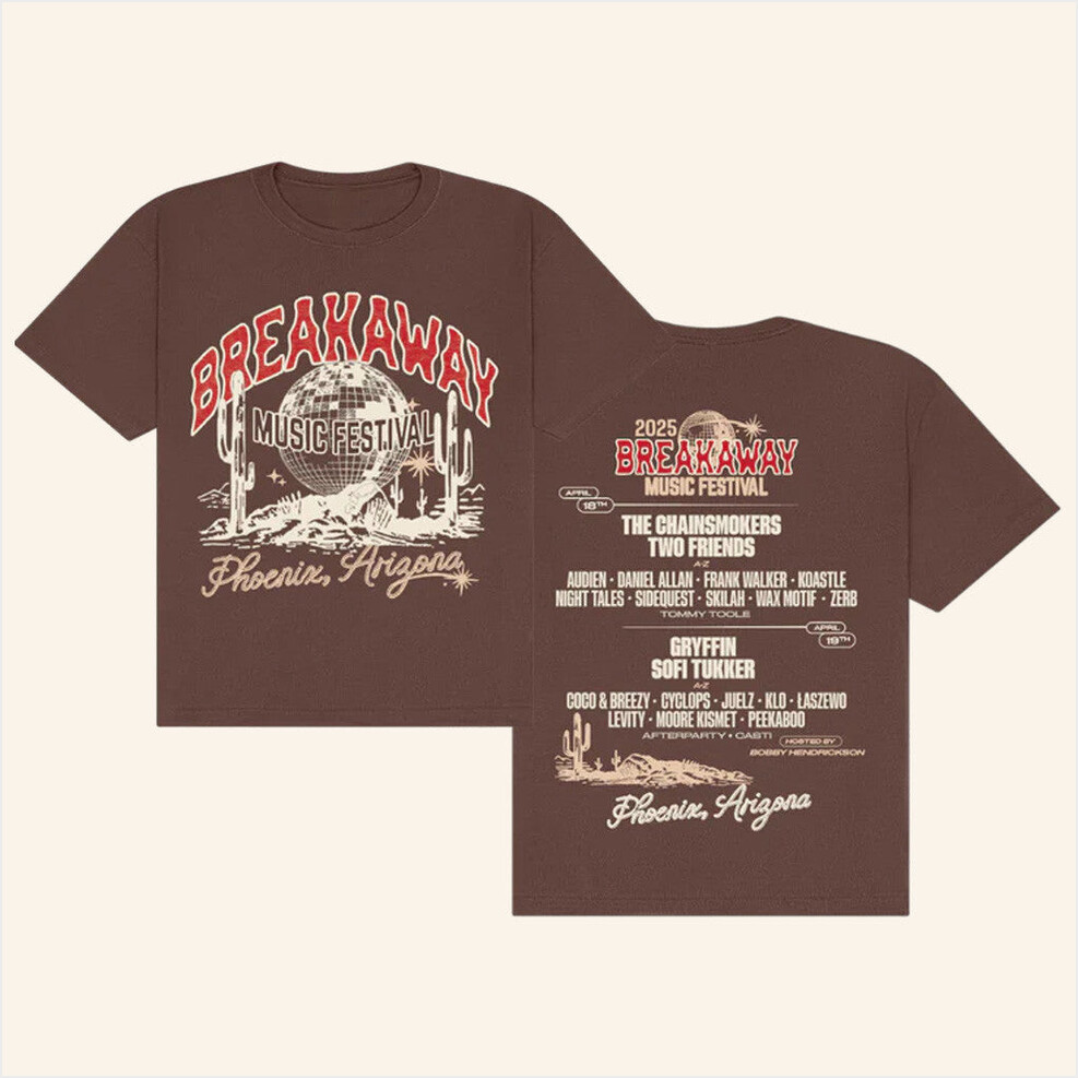 Breakaway Music Festival Merch 2025 Tour Arizona T-Shirt Gifts For Friends Gifts For Sister-1