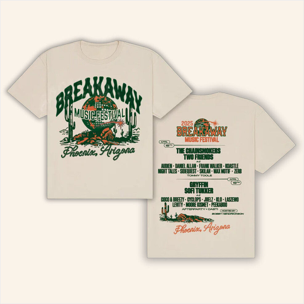 Breakaway Music Festival Merch 2025 Tour Arizona T-Shirt Gifts For Her Birthday Gifts For BFF-1