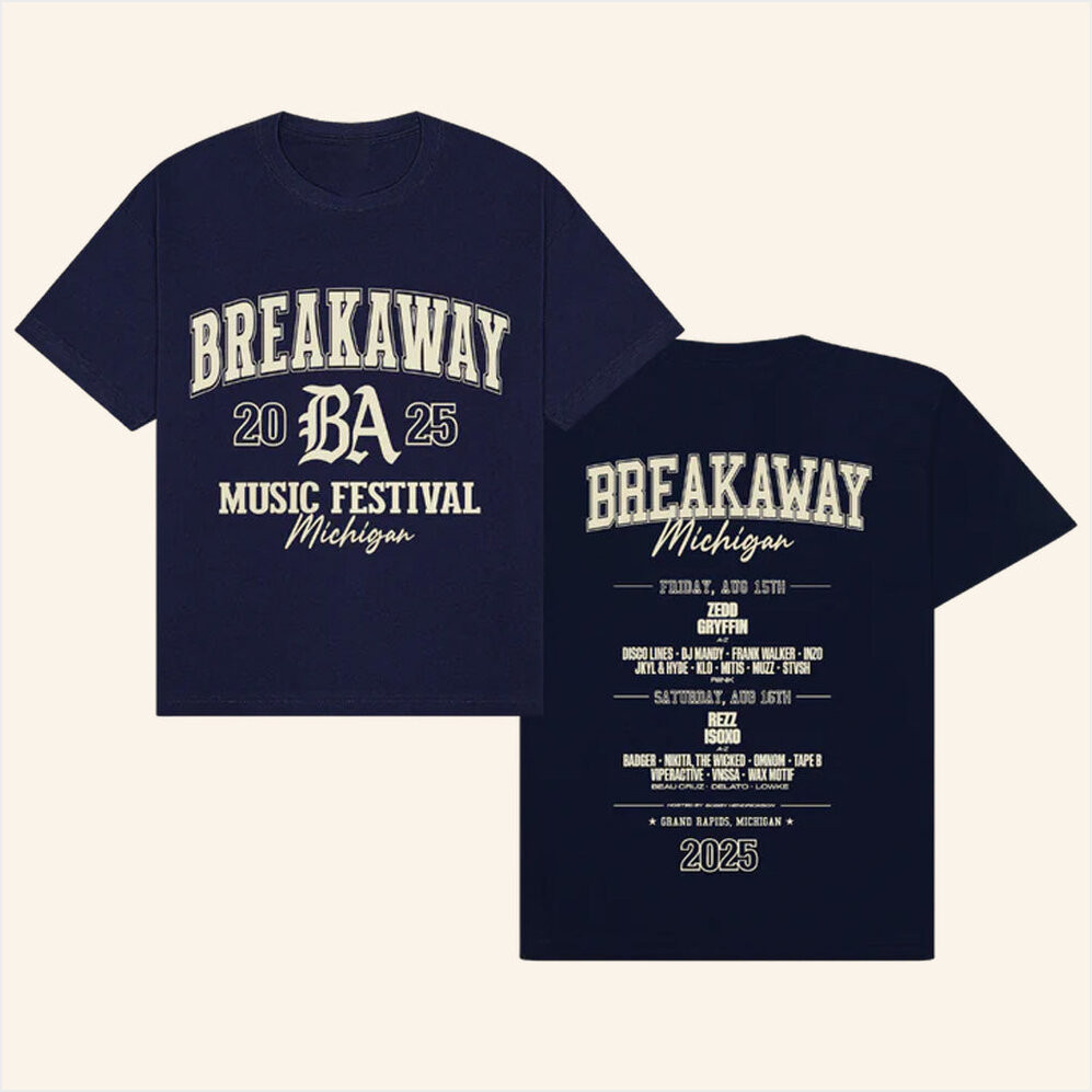 Breakaway Music Festival Merch 2025 Tour Shirt Michigan 2025 T-Shirt Gifts For Dad-1