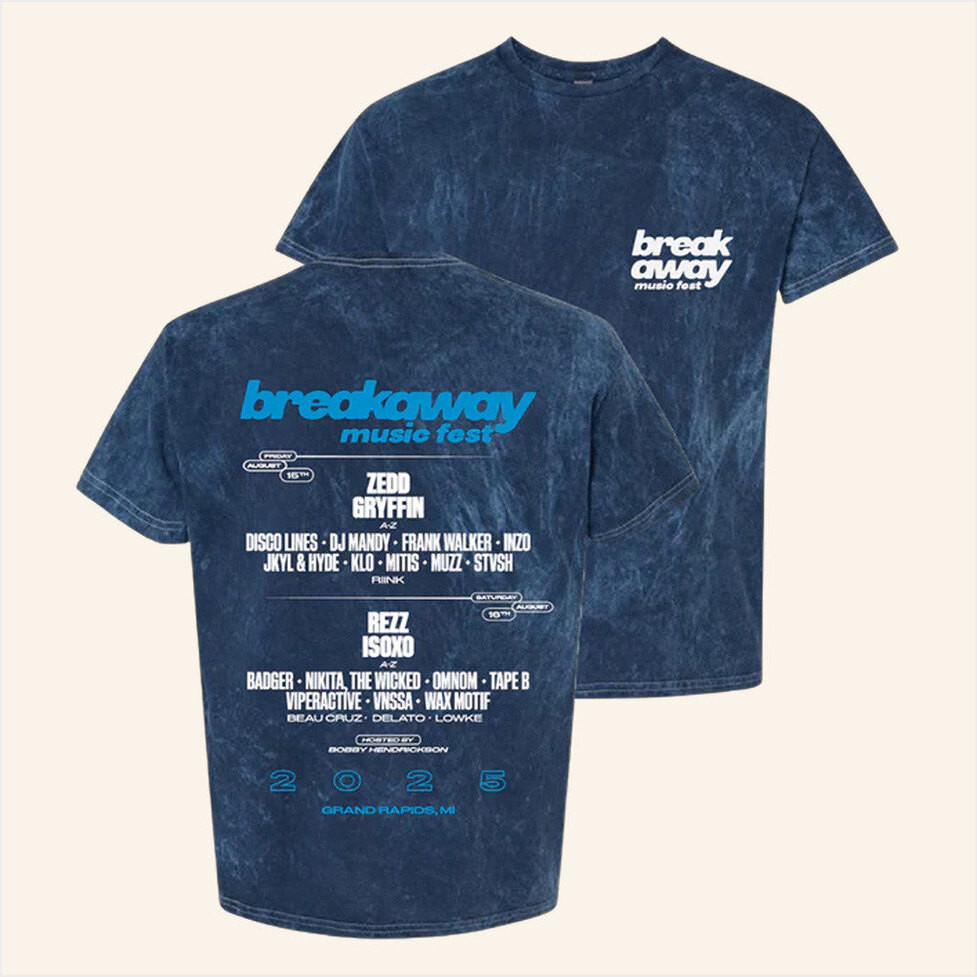 Breakaway Music Festival Merch 2025 Tour Shirt Michigan 2025 T-Shirt Music Lovers Gifts-1
