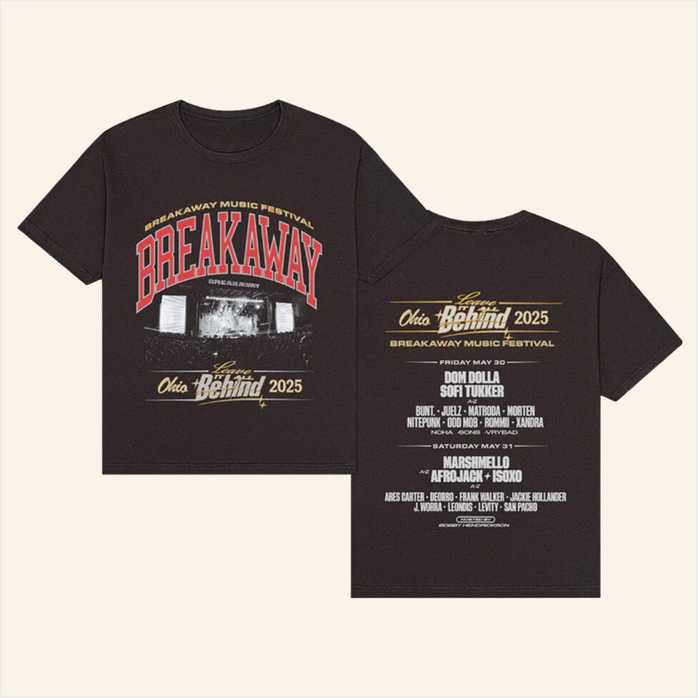 Breakaway Music Festival Merch 2025 Tour Shirt Ohio 2025 T-Shirt Fan Clothing Gifts For Besties-1