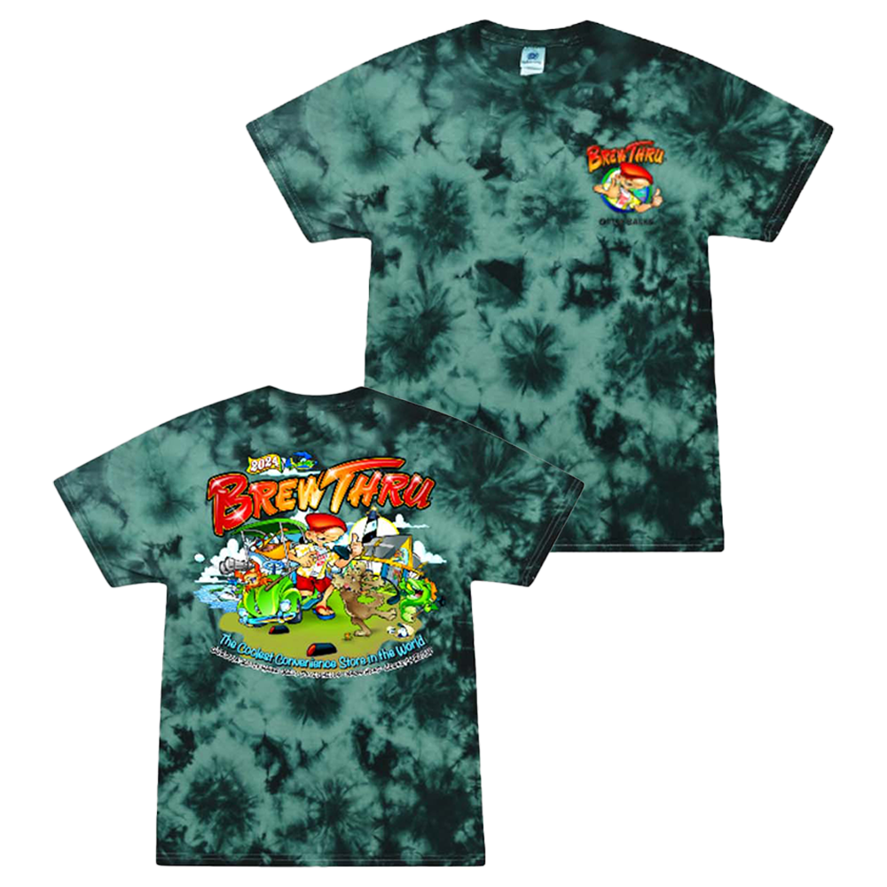 Brew Thru Merch 2024 Annual Tie Dye T-Shirt Cool Gifts For Dad-1