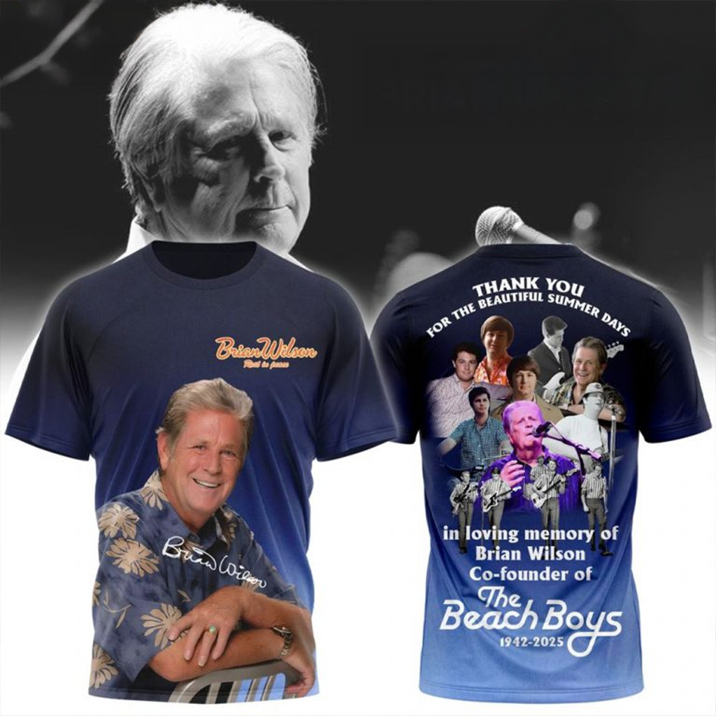 Brian Wilson Rest in Peace Shirt Brian Wilson Merch Music Fans Gifts For Dad-1