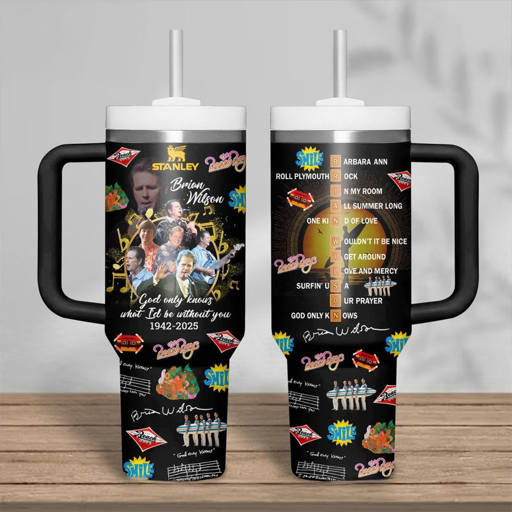 Brian Wilson The Beach Boys 1942-2025 Special Stanley Tumbler Beach Boys Merch Gifts For Fans-1