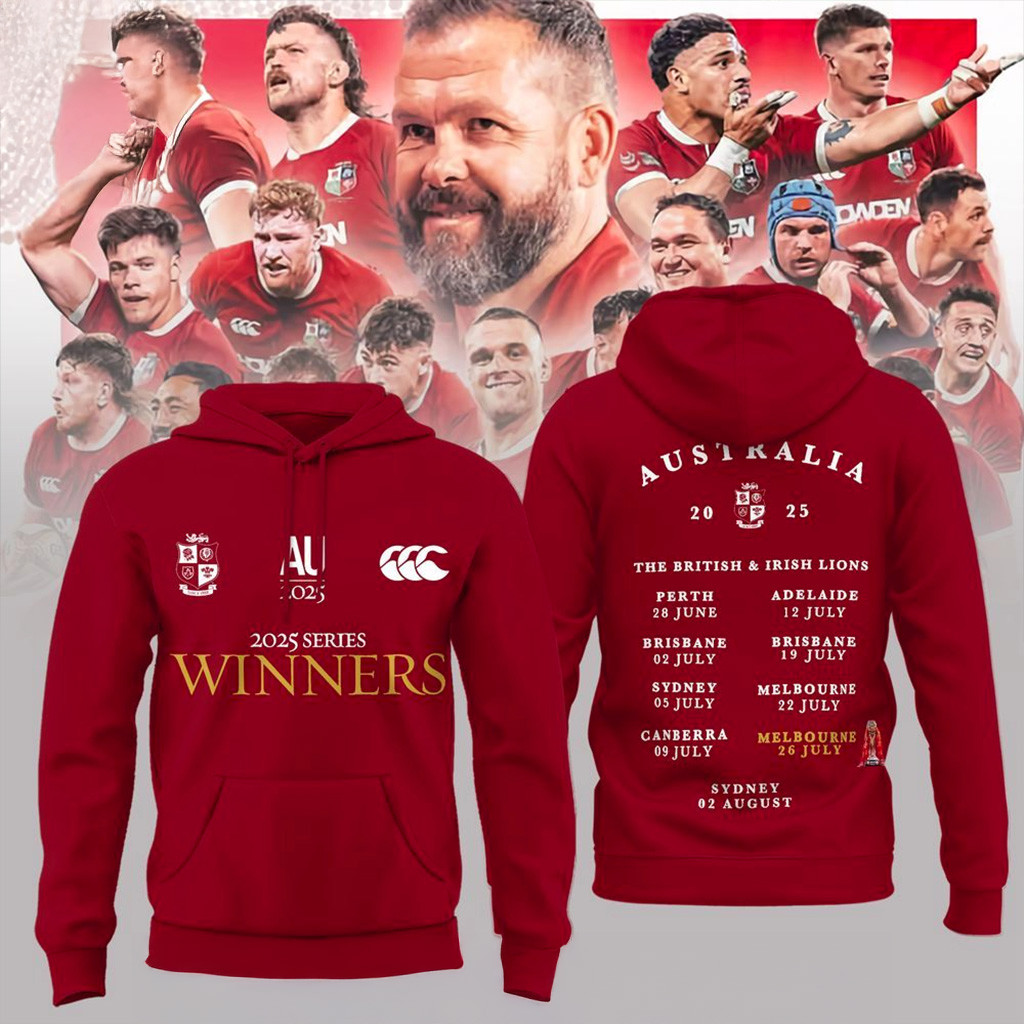 British Irish Lions 2025 Series Winners Australia Hoodie-1 British Irish Lions 2025 Series Winners Australia Hoodie-1