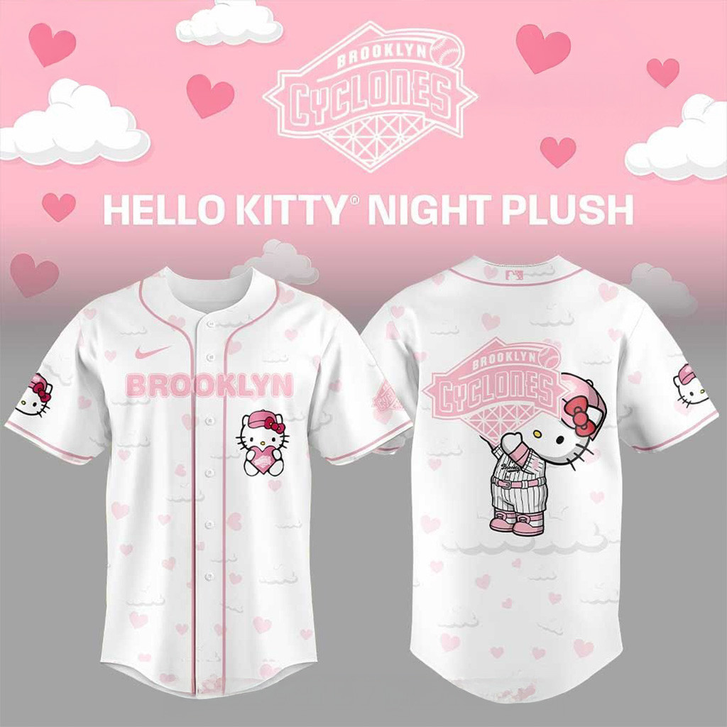 Brooklyn Cyclones Hello Kitty Night 2025 Baseball Jersey Brooklyn Cyclones Merch Wife Gifts-1 Brooklyn Cyclones Hello Kitty Night 2025 Baseball Jersey Brooklyn Cyclones Merch Wife Gifts-1