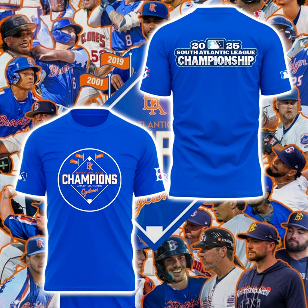 Brooklyn Cyclones South Atlantic League Champions 2025 T-Shirt Brooklyn Cyclones Merch(1)-1