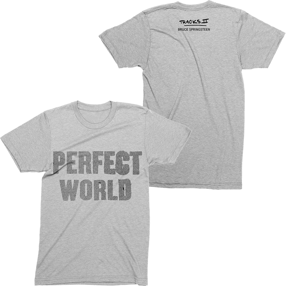 Bruce Springsteen T-Shirt Bruce Springsteen Merch Perfect World Album Tee Cool Gifts For Dad-1