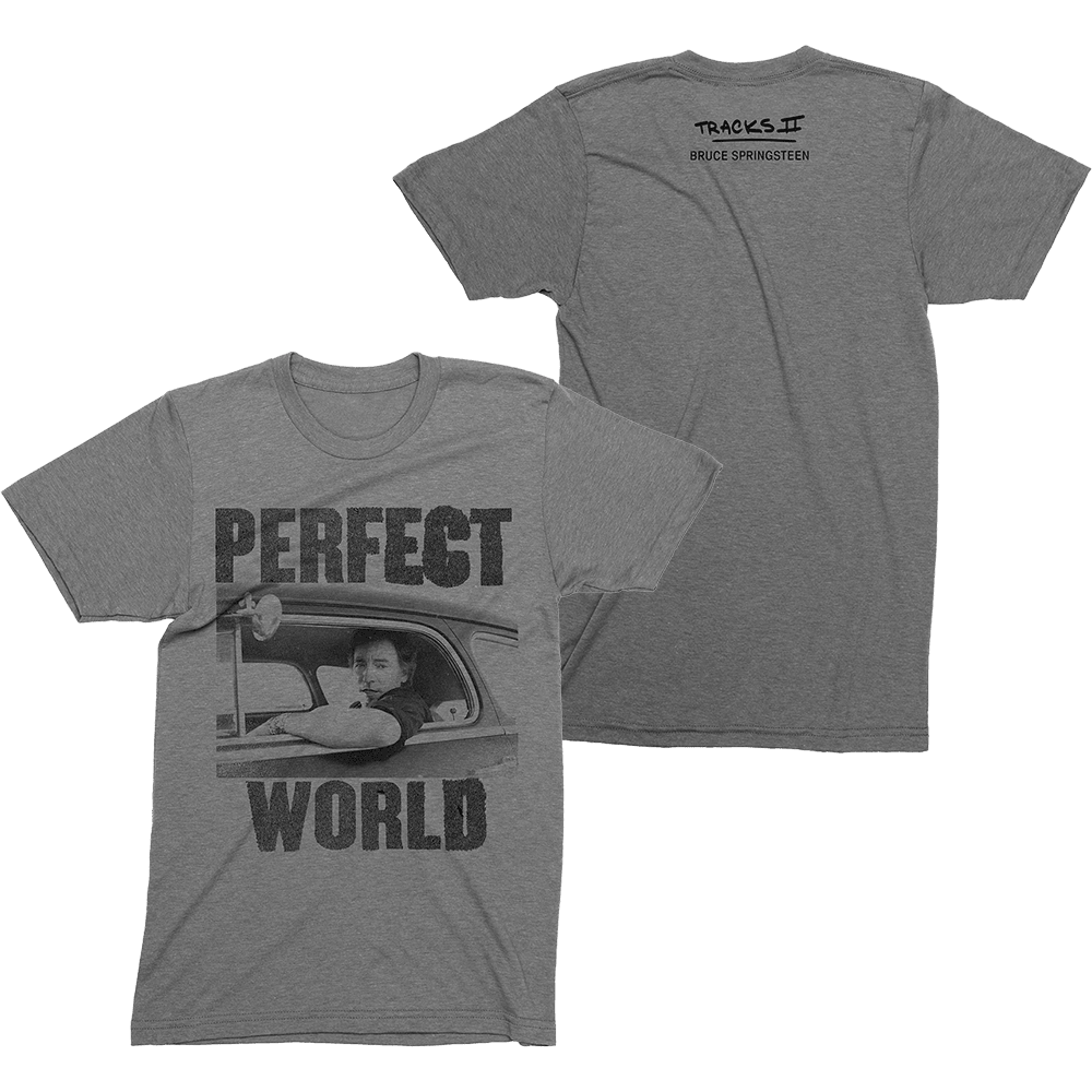 Bruce Springsteen T-Shirt Bruce Springsteen Merch Perfect World Photo Tee Great Gifts For Dad-1