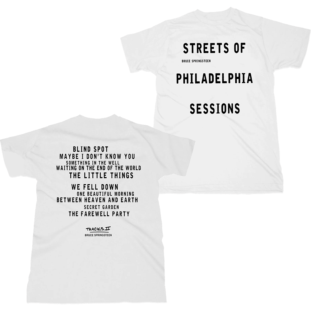 Bruce Springsteen T-Shirt Bruce Springsteen Merch Streets Of Philadelphia Sessions Album Tee-1