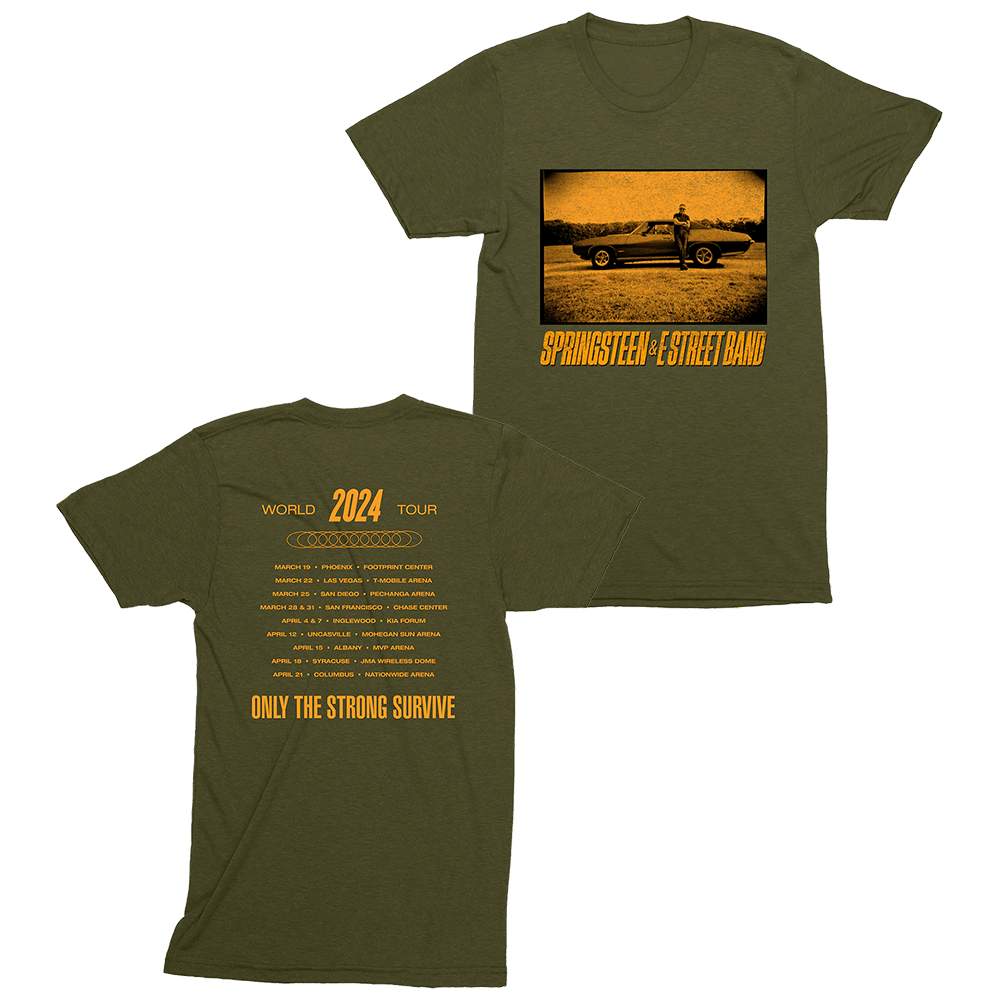 Bruce Springsteen T-Shirt Bruce Springsteen Merch The E Street Band 2024 World Tour Tee-1