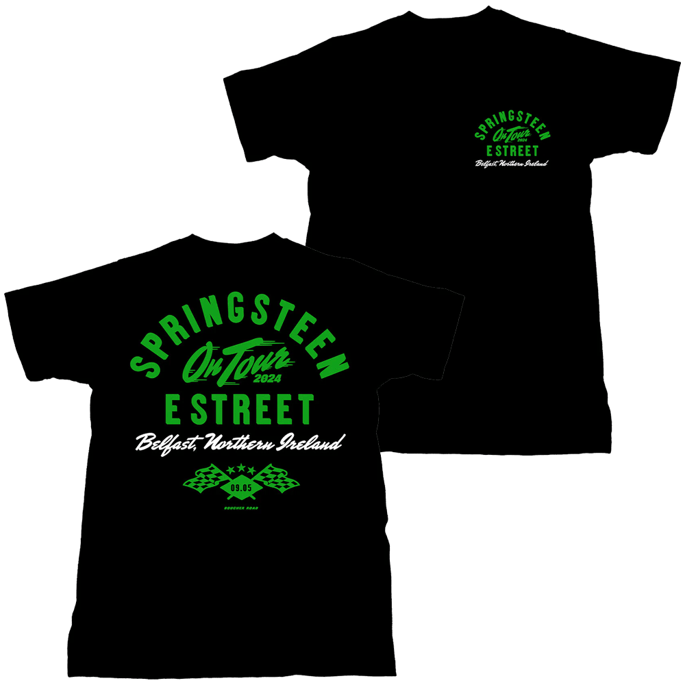 Bruce Springsteen T-Shirt Bruce Springsteen Merch The E Street Band Belfast 2024 Tour Tee-1