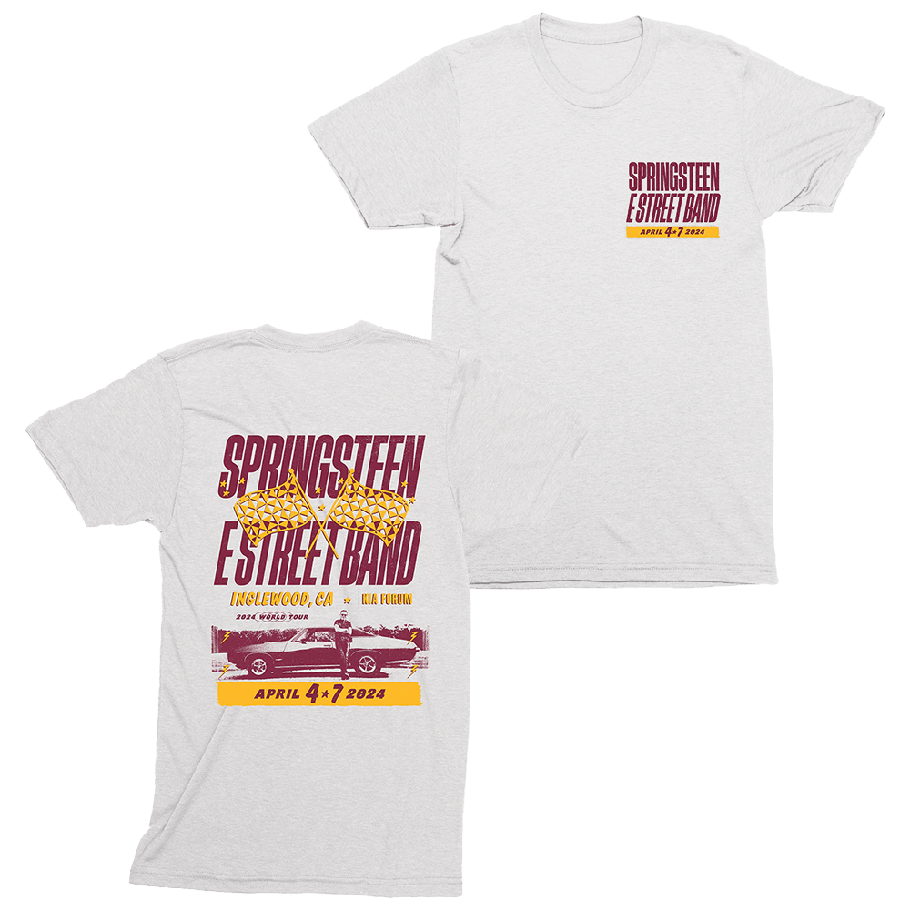 Bruce Springsteen T-Shirt Bruce Springsteen Merch The E Street Band Inglewood 2024 Tour Tee-1