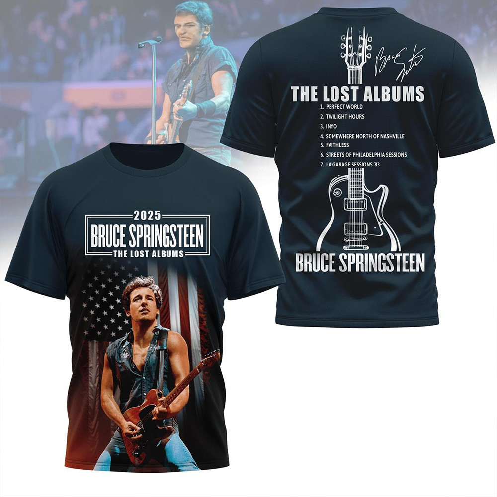 Bruce Springsteen The Lost Albums 2025 T-Shirt Bruce Springsteen Merch Gifts For Grandpa-1
