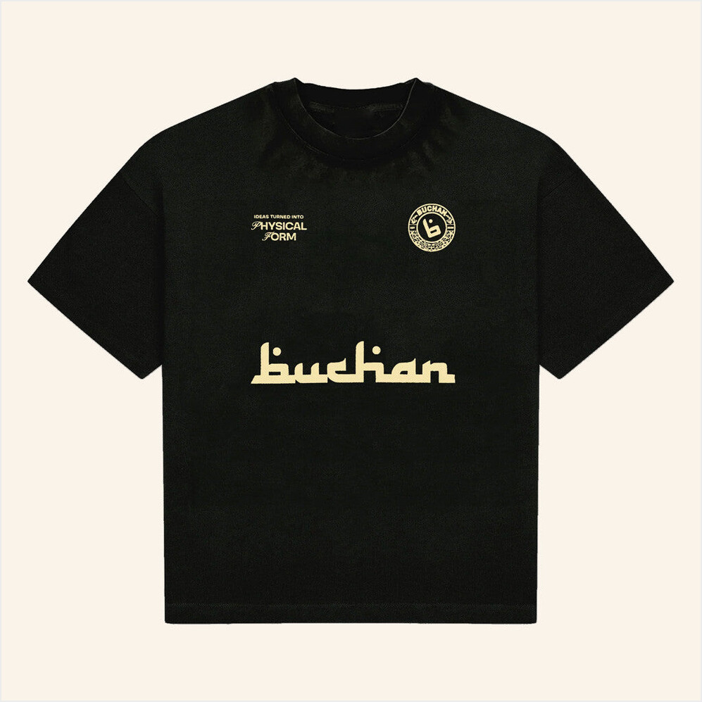 Buchan Merch Soccer Black T-Shirt Good Gifts For Boyfriend Birthday Gifts For Besties-1