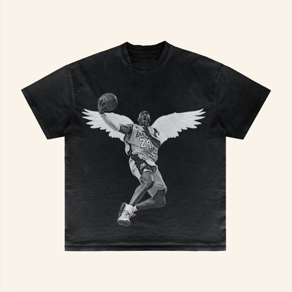 Bucket Culture Merch Kobe Angel Vintage T-Shirt Gifts For Husband Gifts For Best Friend-1
