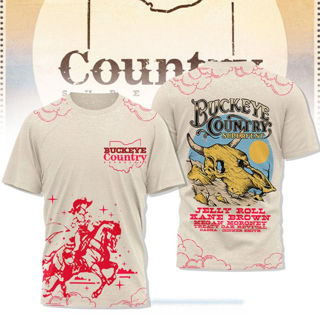 Buckeye Country Super Fest 2025 Shirt Best Gifts For Music Lovers-1