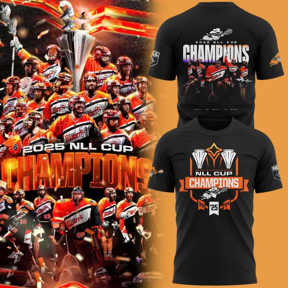 Buffalo Bandits 2025 NLL CUP CHAMPIONS Special T-Shirt Buffalo Bandits Merch Great Gifts For Dad-1