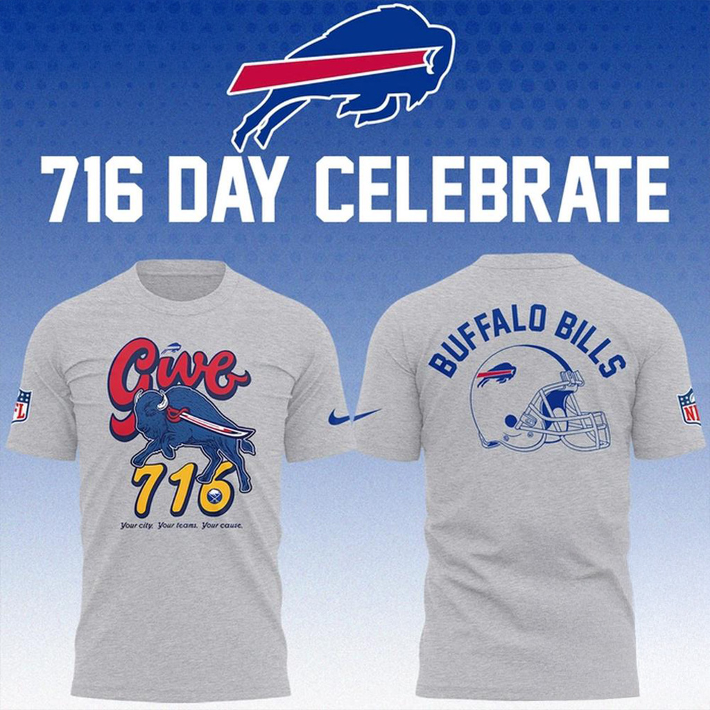 Buffalo Bills 716 Day Celebration T-Shirt Buffalo Bills Merch Football Gifts For Men-1