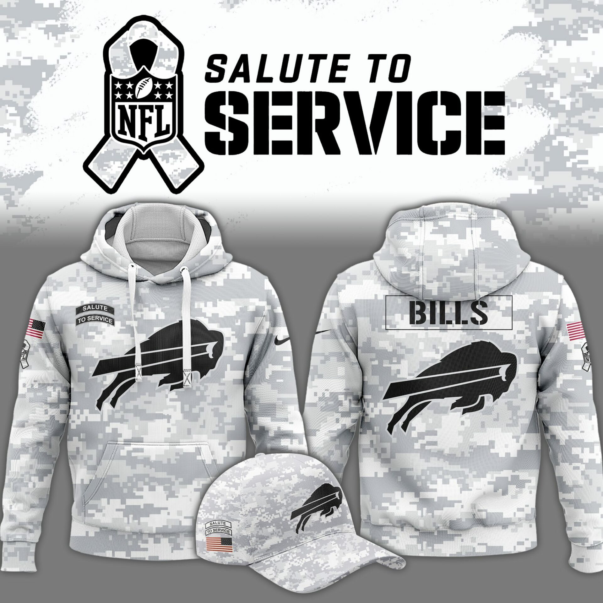 Buffalo Bills Camo Hoodie Presents For Football Fans-1 Buffalo Bills Camo Hoodie Presents For Football Fans-1