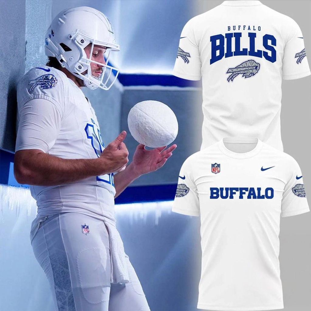 Buffalo Bills Cold Front Uniforms 2025 T-Shirt Buffalo Bills Merch Gift Ideas For Him-1