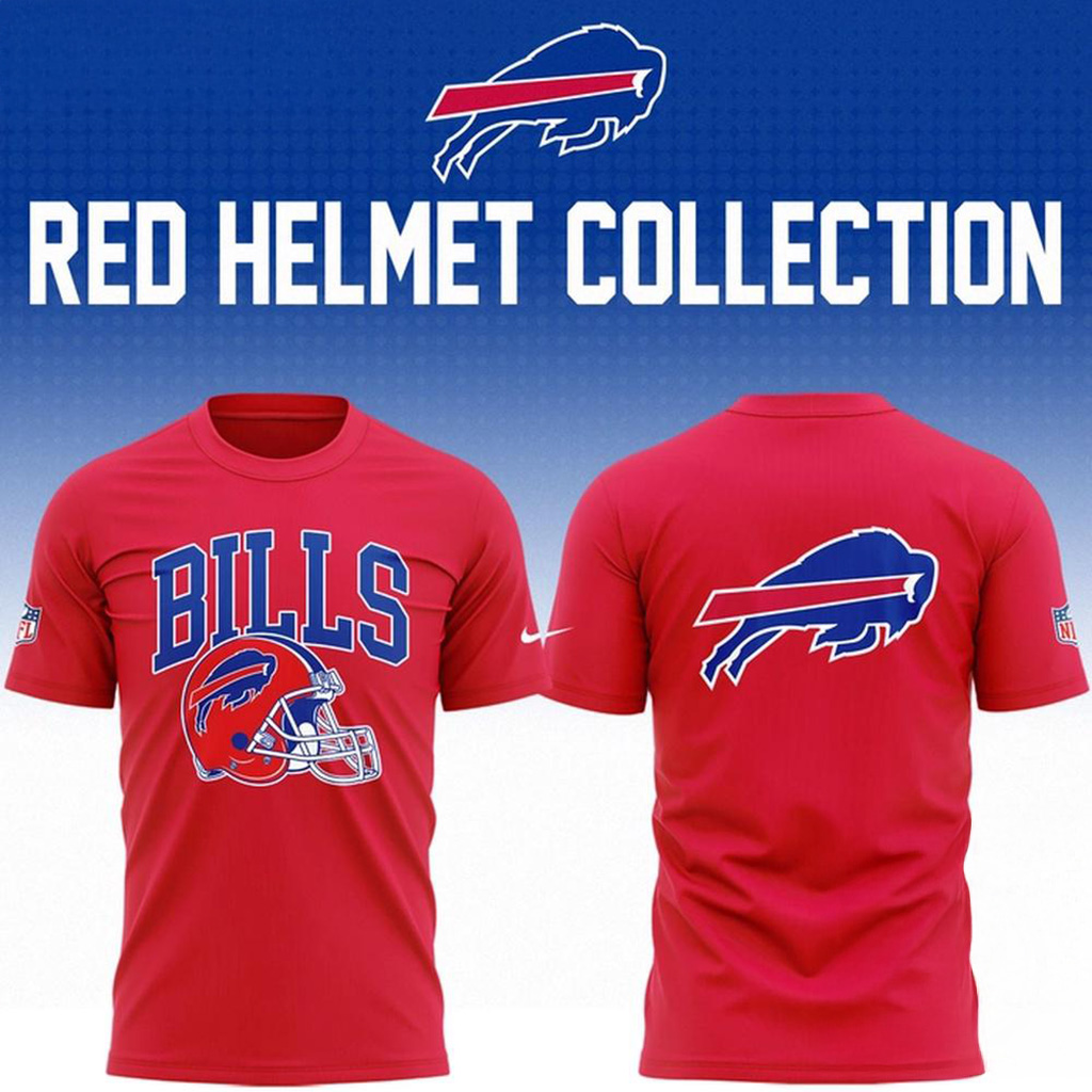 Buffalo Bills The Red Helmets 2025 New Design T-Shirt Buffalo Bills Merch Gifts For Brother-1