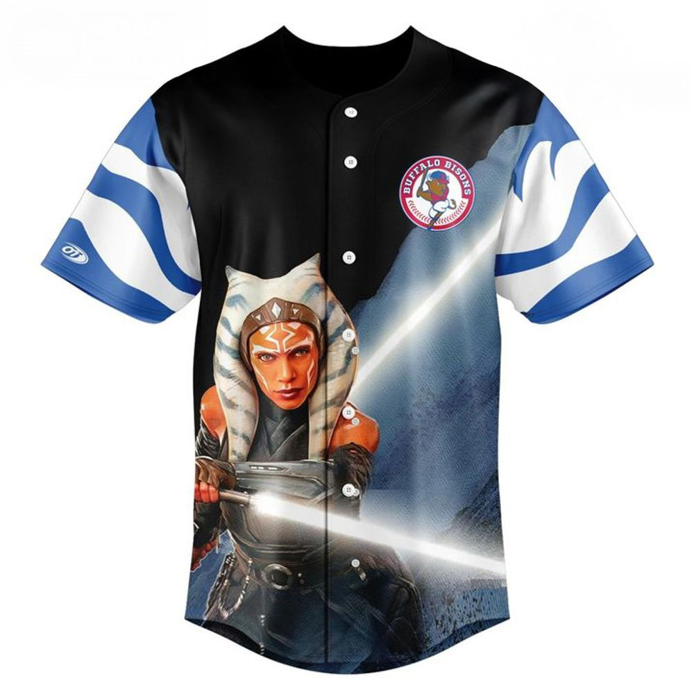 Buffalo Bisons X Star Wars The Ahsoka Jersey Buffalo Bisons Merch Father's Day Gifts For Husband-1