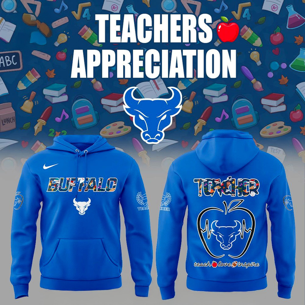 Buffalo Bulls Teachers Appreciation 2025 Hoodie Bulls Merch Presents For Football Fans-1