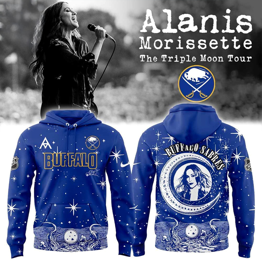 Buffalo Sabres Alanis Morissette The Triple Moon Tour Hoodie Buffalo Sabres Merch Gifts For Fan-1