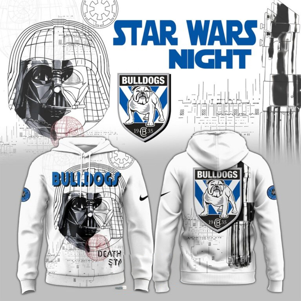 Bulldogs NRL Team Star Wars Night Hoodie Bulldogs Merch Gifts For Husband-1