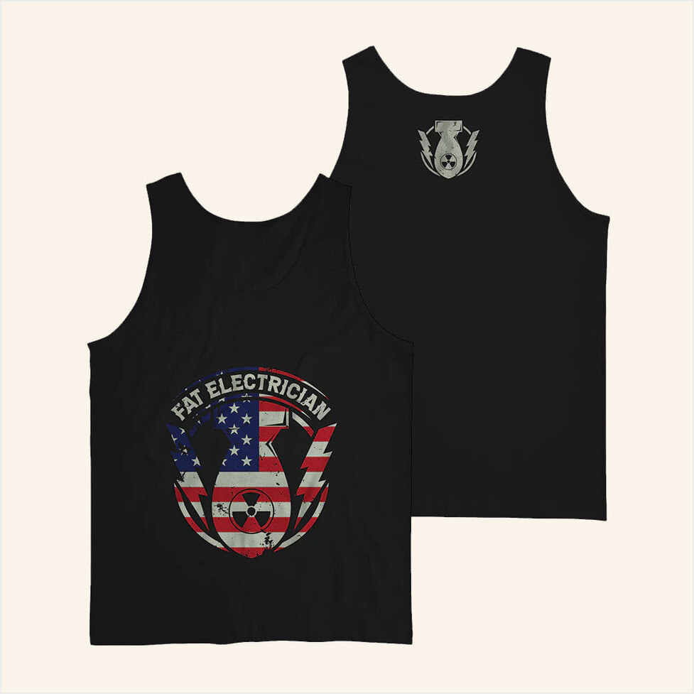 Bunker Branding Merch The Fat Electrician Tfe Merica Tank Top Gifts For Him Gifts For BFF-1