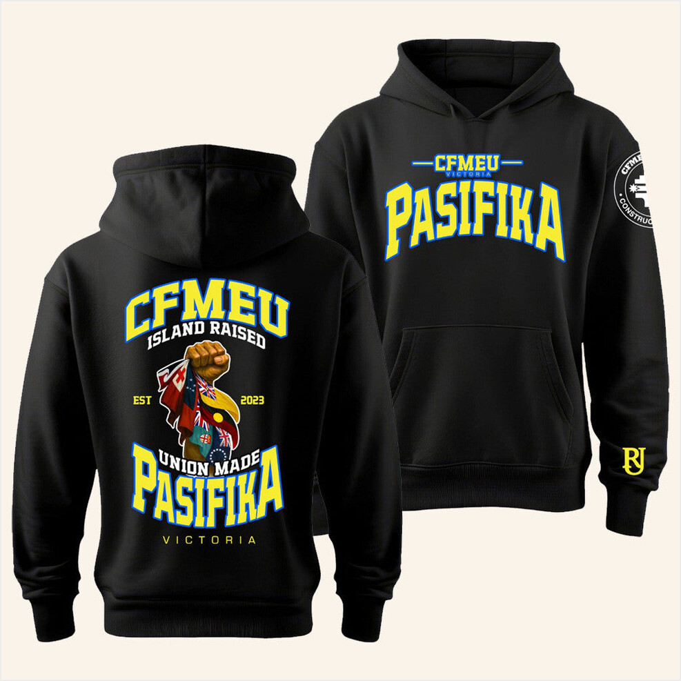 CFMEU Merch Pasifika Union Raised Hoodie Gift Ideas For Him Birthday Gifts For Besties-1