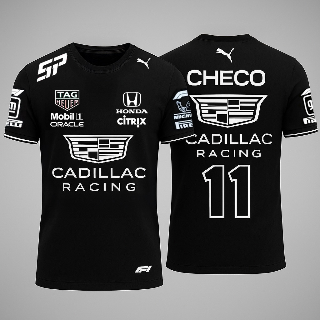 Cadillac Sergio Checo Perez Merch Checo 11 Cadillac Racing T-Shirt Racing Fans Gifts-1