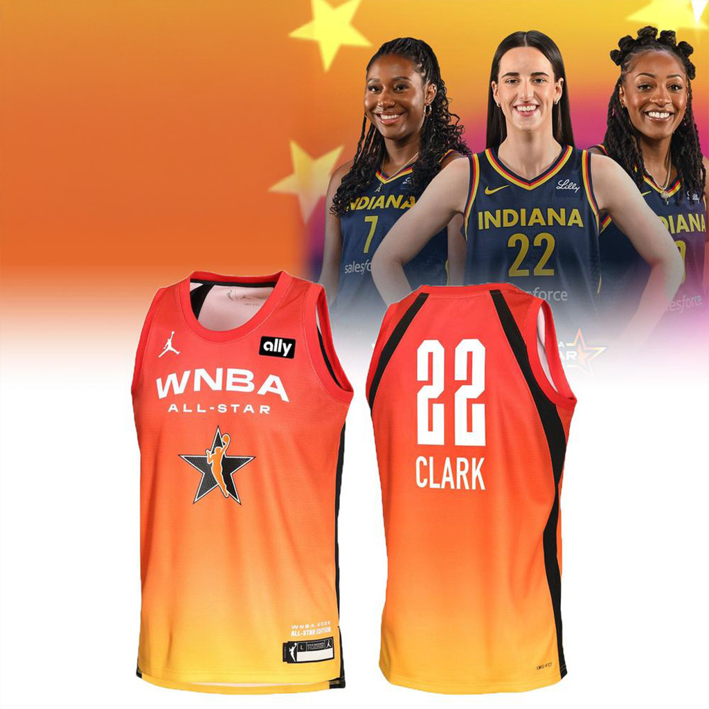 Caitlin Clark 2025 WNBA All Star Game Explorer Edition Orange Basketball Jersey WNBA Merch-1 Caitlin Clark 2025 WNBA All Star Game Explorer Edition Orange Basketball Jersey WNBA Merch-1