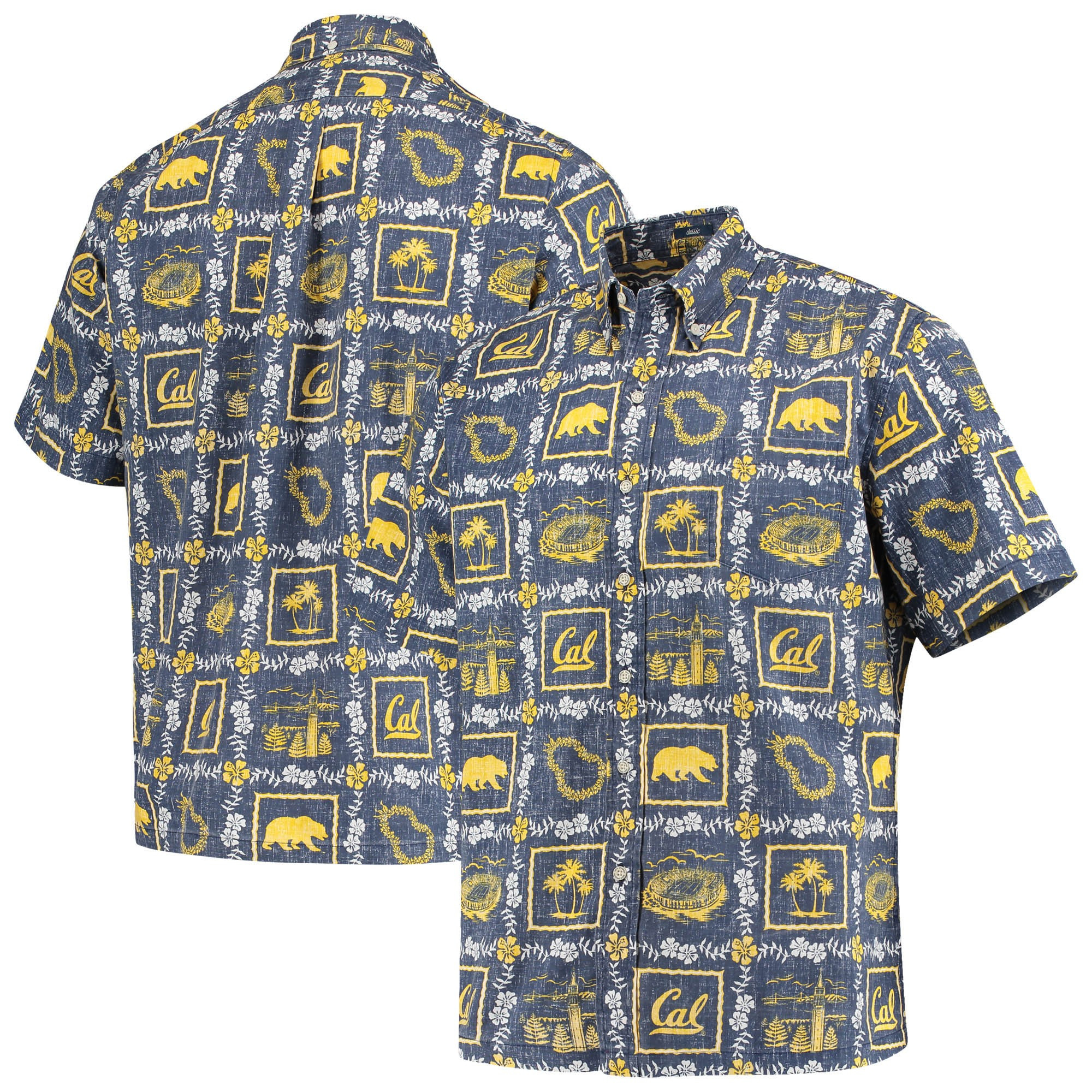 Cal Bears Hawaiian Shirt NCAA Aloha Shirt First Fathers Day Gift Ideas For Football Fan-1