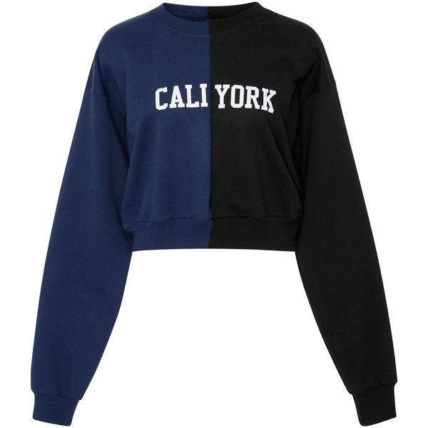 Cali York Sweatshirt Cali York Black And Navy Sweatshirt Gift For Wife-1