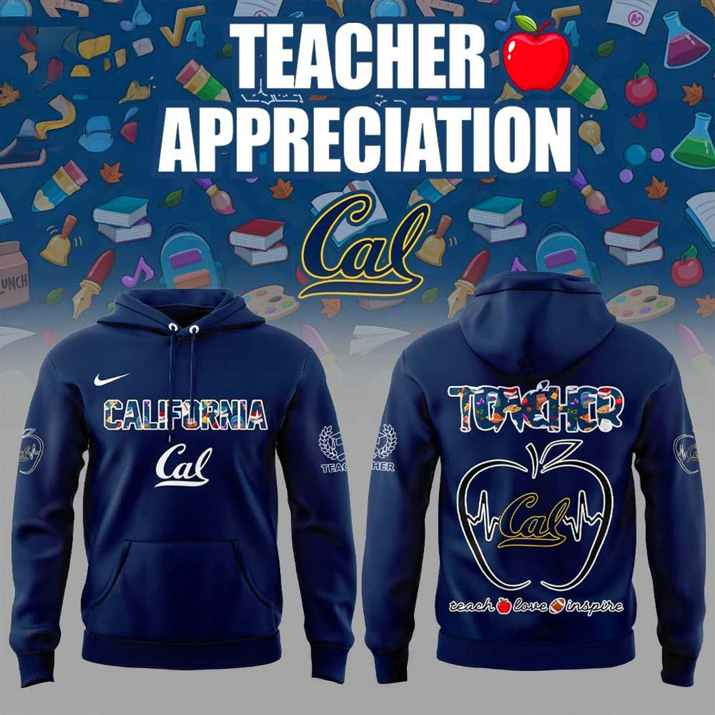 California Golden Bears Teachers Appreciation Hoodie Bears Merch Football Fan Gift Ideas-1