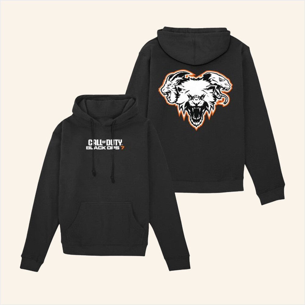 Call Of Duty Merch Call Of Duty Black Ops 7 Black Hoodie Gifts For Husband Gifts For Fans-1
