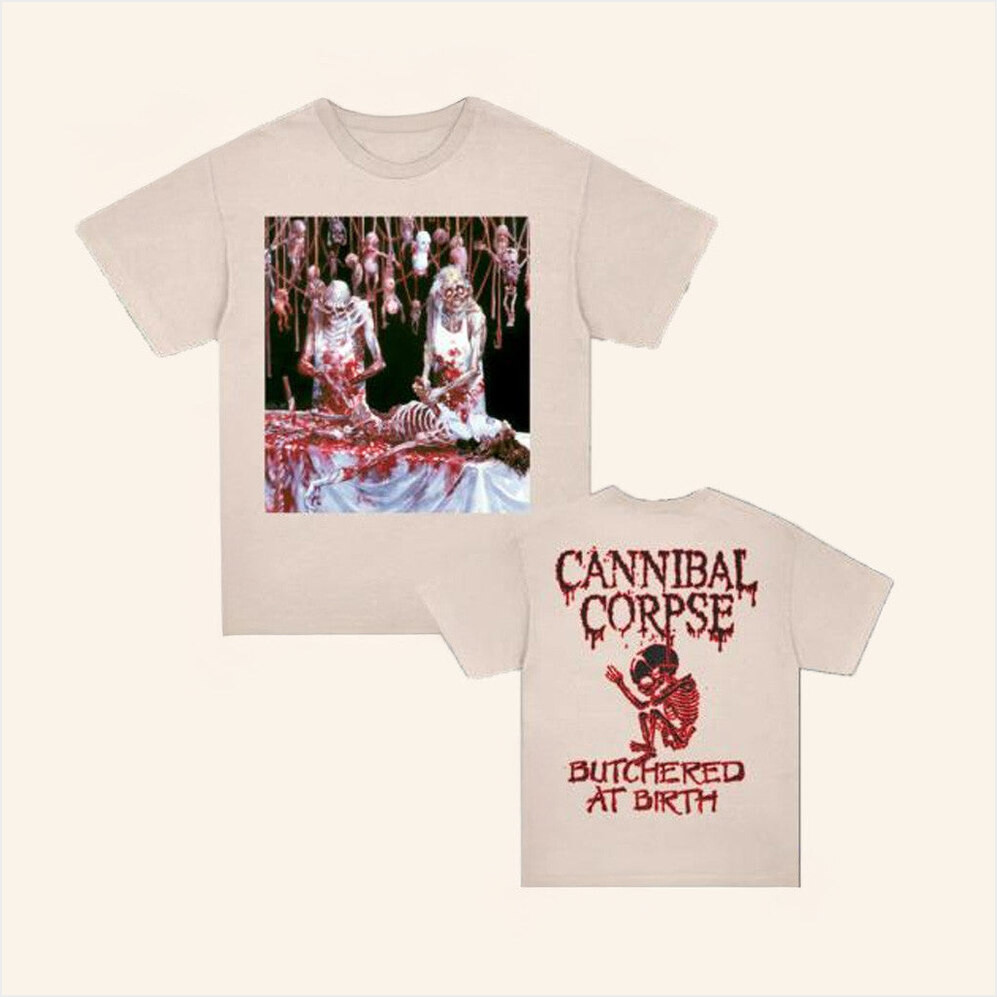 Cannibal Corpse Merch Butchered At Birth Poster T-Shirt Gifts For Besties Gifts For Him-1